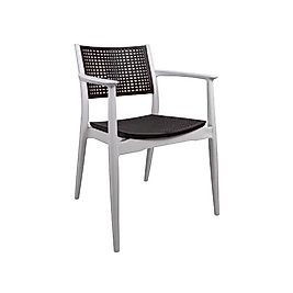 Mandella Irmak Koltuk Beyaz Antrasit